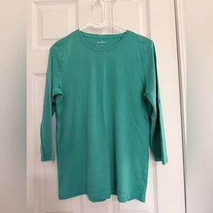 Kim Rogers Teal 3/4 Sleeve Blouse